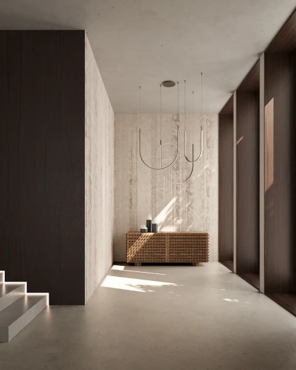 Inkiostro Bianco INKRTUO2601 Materiaprima Flusso Lento Perla - mural w przecierkę z łukami