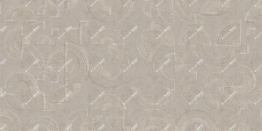 Inkiostro Bianco INKIREO2602 Materiaprima Equilibri Grafici Corda - mural geometryczny w półokręgi