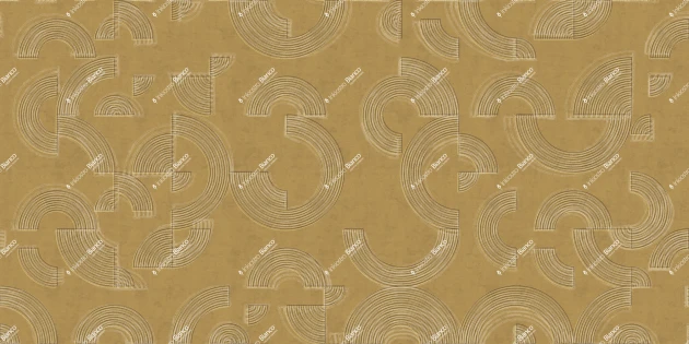 Inkiostro Bianco INKIREO2603 Materiaprima Equilibri Grafici Grano - mural geometryczny w półokręgi