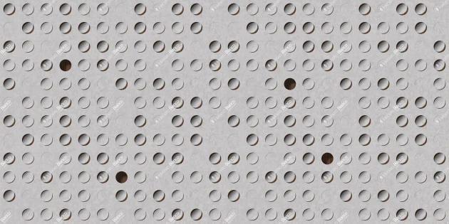Inkiostro Bianco INKMIMP2601 Materiaprima Punti Urbani Cemento - mural w kółka z efektem 3D