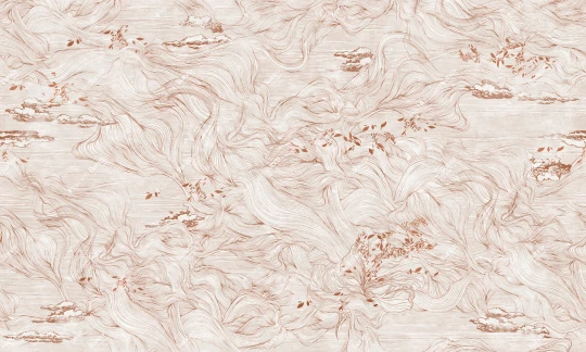Inkiostro Bianco INKEOIM2604 Materiaprima Medea Terracotta - mural w linearne fale