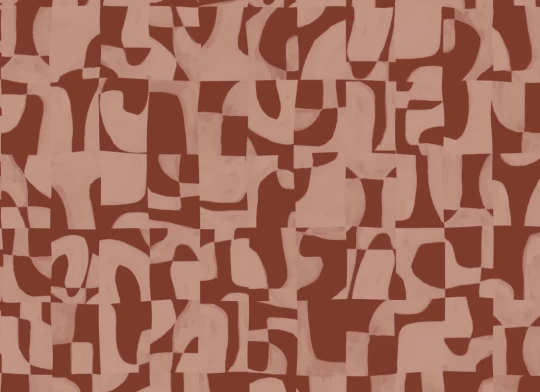 Hovia AB5977RE04W Nocta Terracotta - mural abstrakcyjny