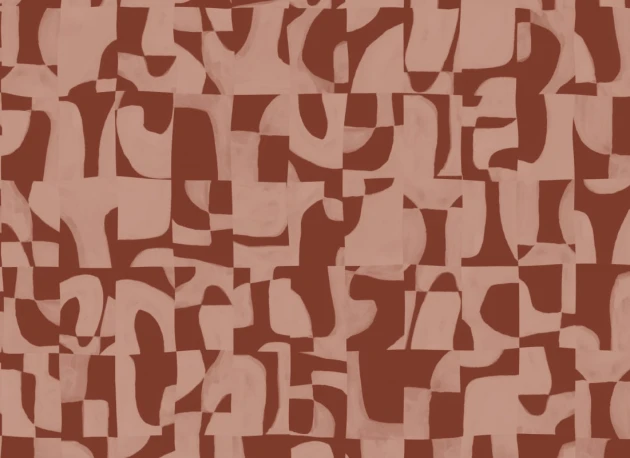 Hovia AB5977RE04W Nocta Terracotta - mural abstrakcyjny