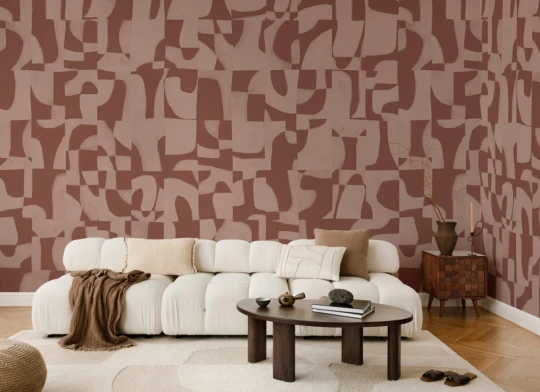 Hovia AB5977RE04W Nocta Terracotta - mural abstrakcyjny