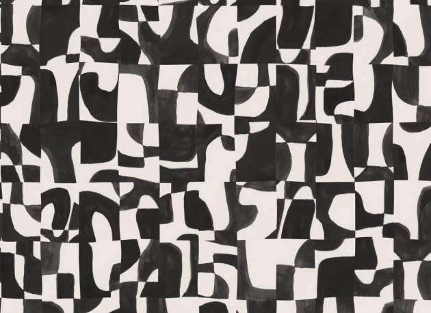 Hovia AB5980BW04W Nocta Black - mural abstrakcyjny