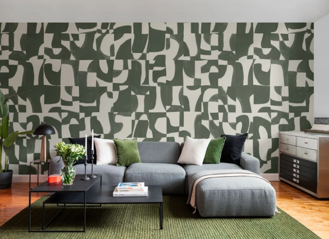 Hovia AB5982GR04W Nocta Moss - mural abstrakcyjny