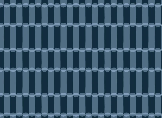 Hovia GE51140BU04W Tubular Blue - mural geometryczny retro