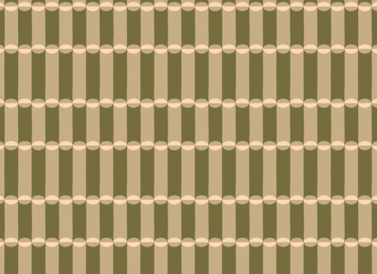 Hovia GE51141MU04W Tubular Olive & Pink - mural geometryczny retro