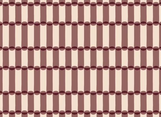 Hovia GE51142RE04W Tubular Burgundy - mural geometryczny retro