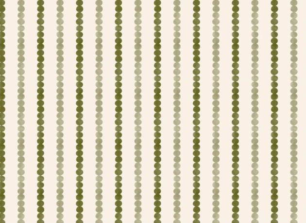 Hovia ST51117GR07W Bobble Green - mural w pasy z kropek