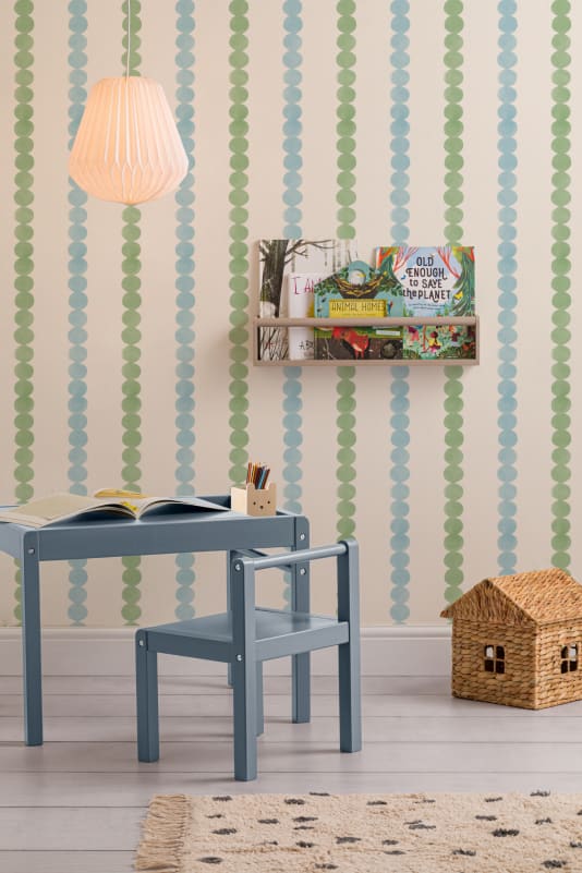 Hovia ST51118MU07W Bobble Classic - mural w pasy z kropek