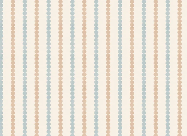 Hovia ST51119MU07W Bobble Pink & Blue - mural w pasy z kropek