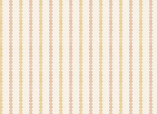 Hovia ST51120MU07W Bobble Pink & Yellow - mural w pasy z kropek