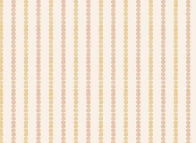 Hovia ST51120MU07W Bobble Pink & Yellow - mural w pasy z kropek