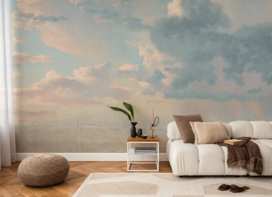 Hovia LA01020BU30W First Light Dusk - mural w chmury