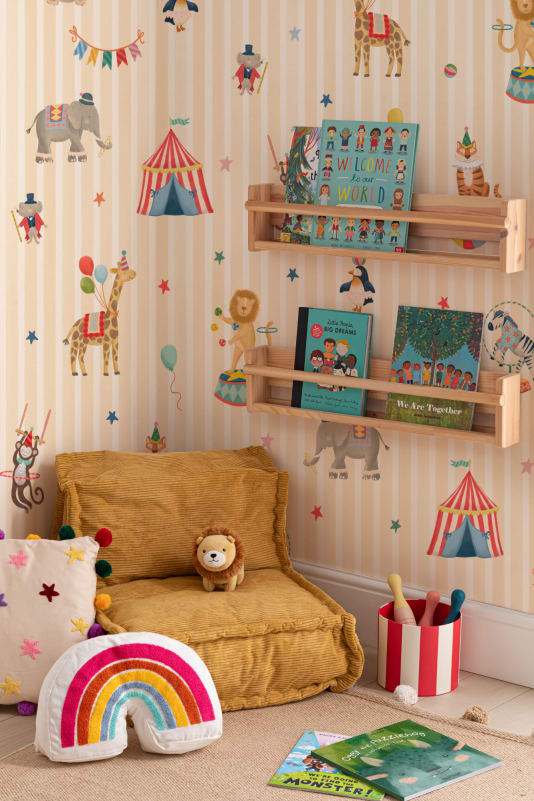 Hovia CH5790MU07W Little Big Top Yellow - mural dziecięcy cyrkowy