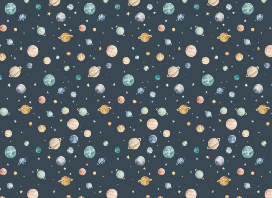 Hovia SG51111BU07W Wonder Midnight - mural dziecięcy w planety