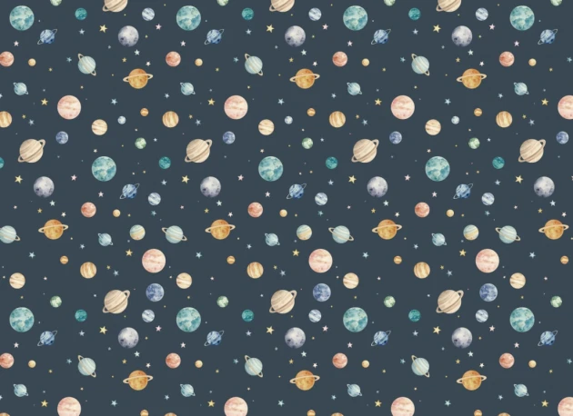 Hovia SG51111BU07W Wonder Midnight - mural dziecięcy w planety