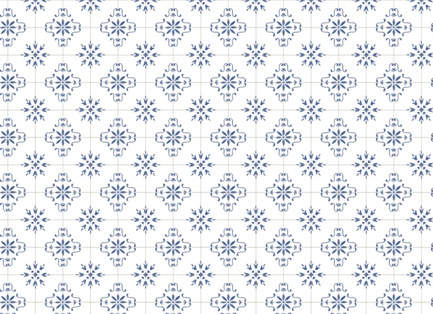 Hovia RP51093BU06R Azulejo Blue - mural w płytki azulejos