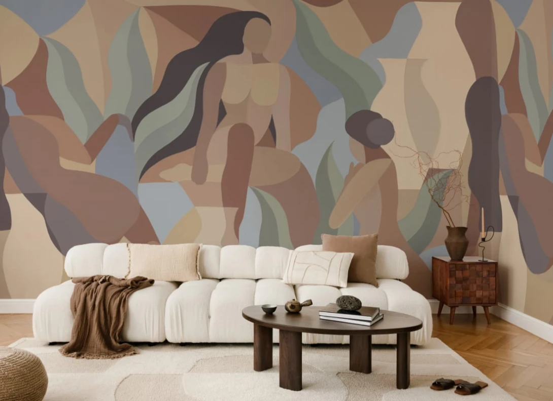 Hovia AB0923BR03W Aphrodite Brown - mural artystyczny z postaciami kobiet