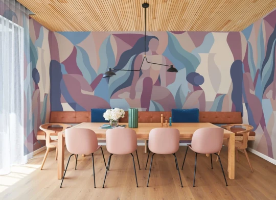 Hovia AB0924MU03W Aphrodite Mauve - mural artystyczny z postaciami kobiet
