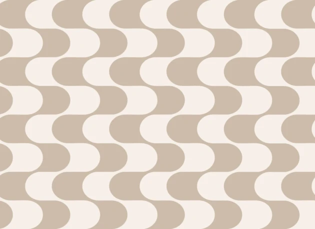 Hovia GE51180NE03W Flux Beige - mural w fale retro