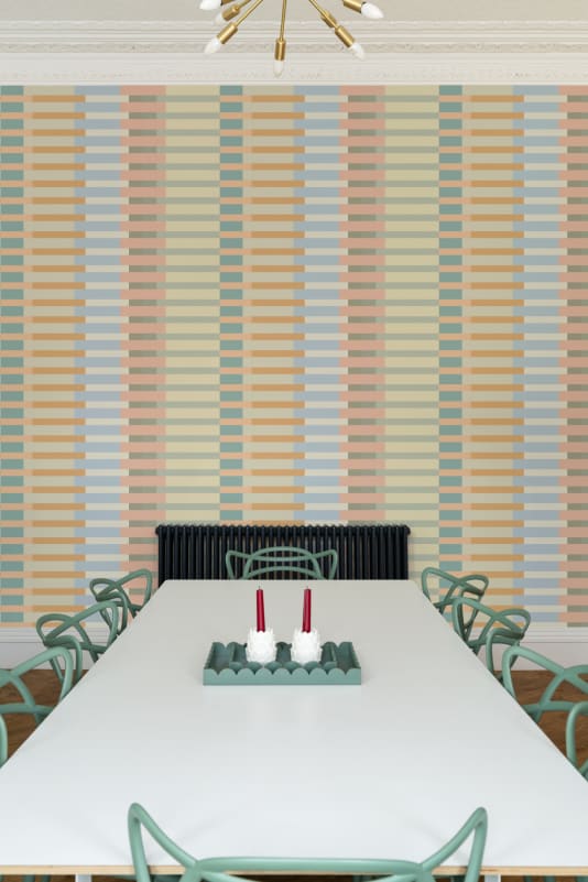Hovia ST51128MU07W Isak Pastel - mural w pasy