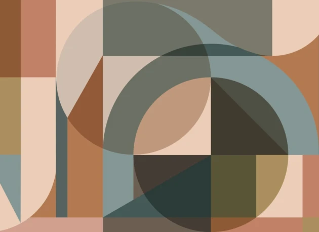 Hovia GE01173BU03W Nomad - mural geometryczny