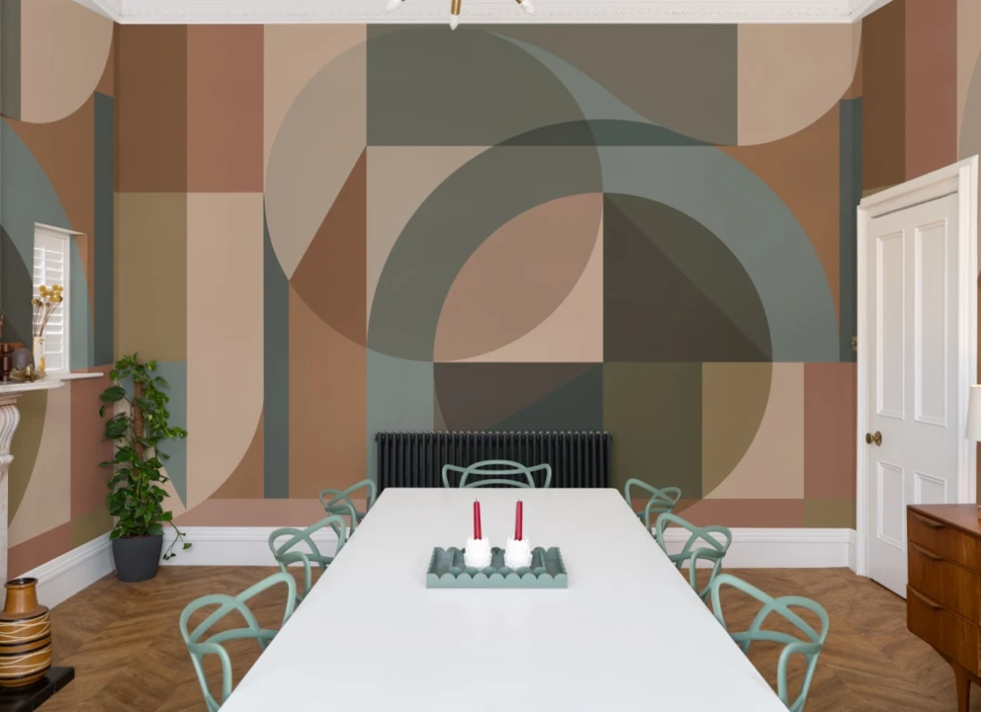 Hovia GE01173BU03W Nomad - mural geometryczny