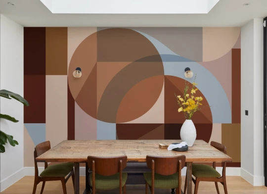 Hovia GE01175OR03W Nomad Orange - mural geometryczny