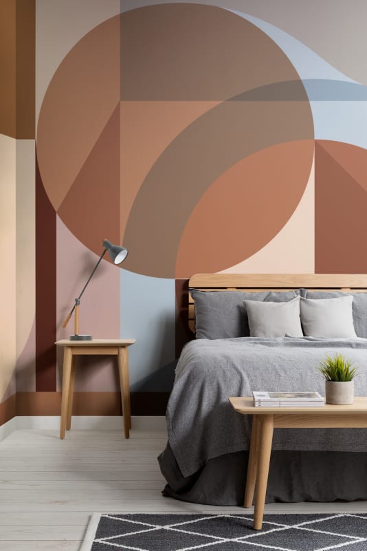 Hovia GE01175OR03W Nomad Orange - mural geometryczny