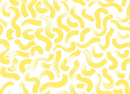 Hovia AB0018YE03W Wiggle Yellow - mural abstrakcyjny w pociągnięcia pędzla