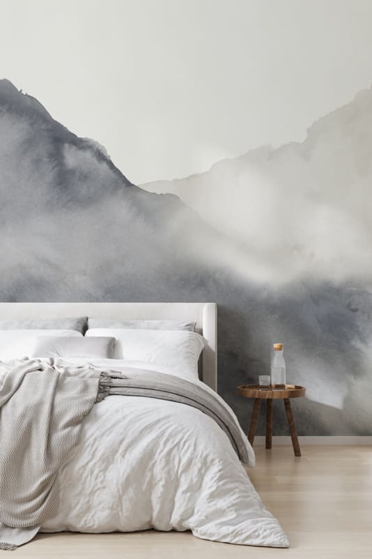 Hovia WA0834BU04W Tide Navy - mural abstrakcyjny akwarelowy