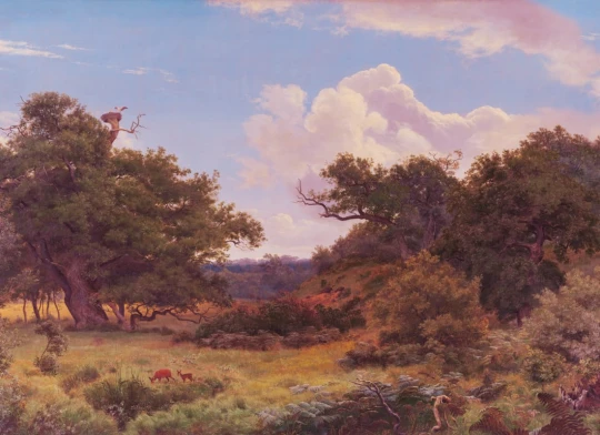 Hovia LA01076MU30W Doe Glade Sunset - mural w pejzaż z polaną