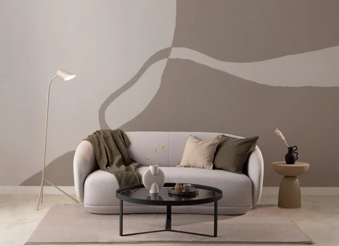 Hovia AB01003NE04W Moraine Beige - mural abstrakcyjny