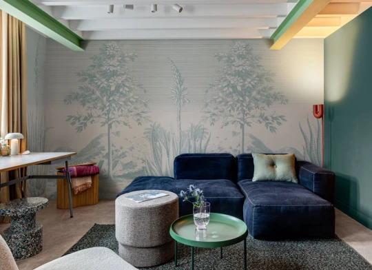 Hovia TR0674BU03W Aloe Blue - mural w tropikalny pejzaż z aloesem