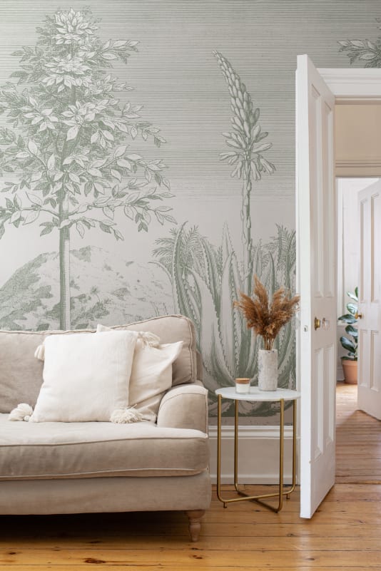 Hovia TR0675GR03W Aloe Green - mural w tropikalny pejzaż z aloesem