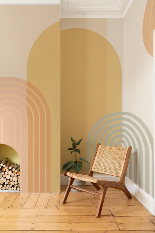 Hovia GE0820BI04W Rumba Bright - mural geometryczny w łuki