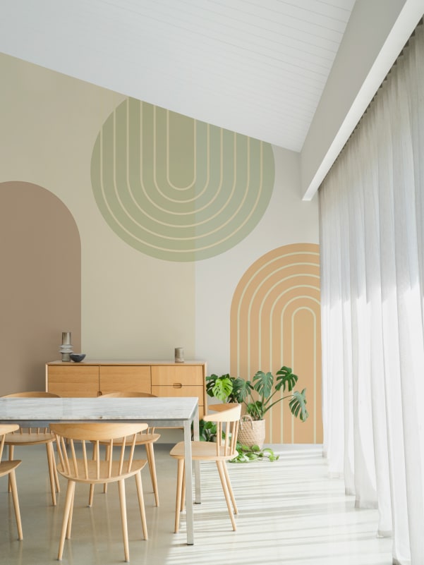 Hovia GE0821MU04W Rumba Multi - mural geometryczny w łuki