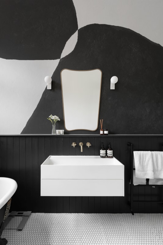 Hovia AB0993BW04W Tauva Black & White - mural abstrakcyjny