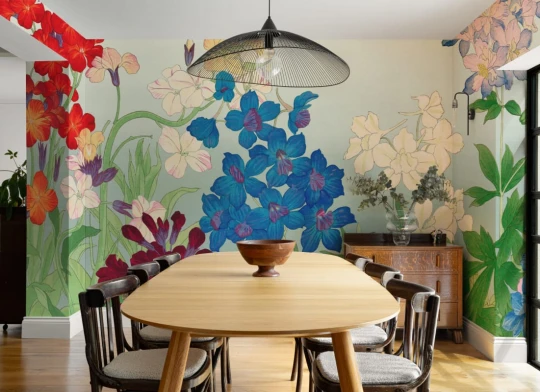 Hovia FL0884MU07W Delphinium - mural w kwiaty