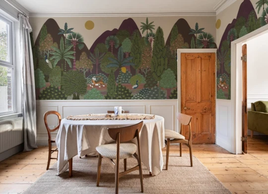 Hovia TR0750GR03W Diurnal Jungle - mural w bajkową dżunglę