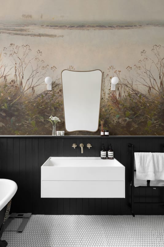 Hovia LA01017MU07W Grasslands Dusk - mural w pejzaż rzeczny