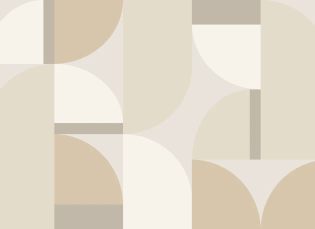Hovia GE51163NE03W Paragon Neutral - mural geometryczny retro