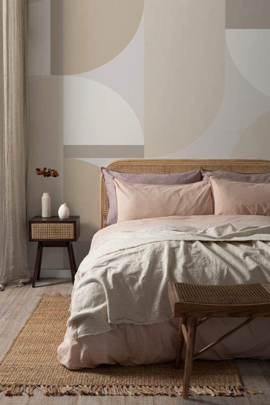 Hovia GE51163NE03W Paragon Neutral - mural geometryczny retro