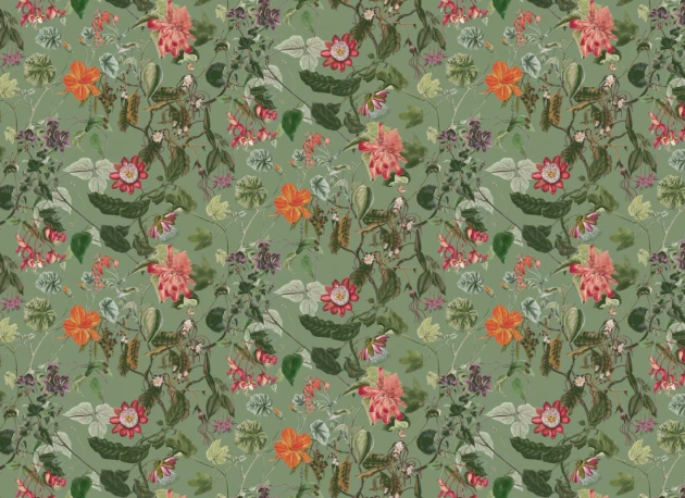 Hovia FL5935GR06W Nightshade Green - mural roślinny