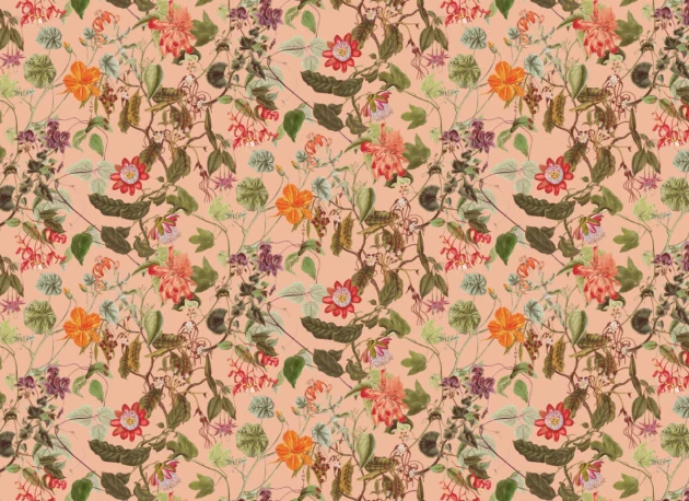 Hovia FL5936PI06W Nightshade Pink - mural roślinny