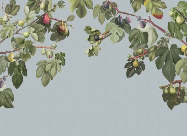 Hovia BT01030BU03W Ficus Blue - mural w gałęzie figowca