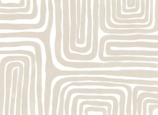 Hovia AB0949BE04W Meandra Beige - mural w labirynt
