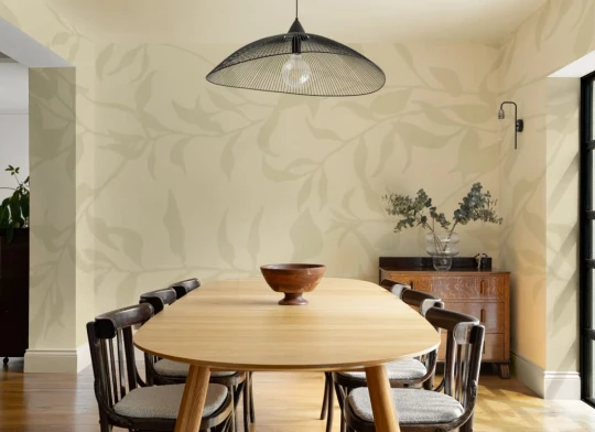 Hovia NA0847GR06W Olea Green - mural w liście oliwne